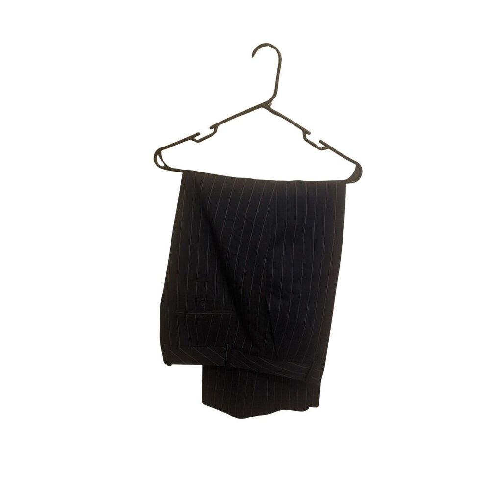 Navy Blue Trouser with Caramel pin stripe
